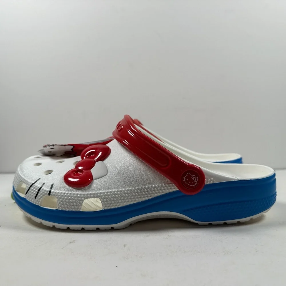 Crocs Adult Hello Kitty I AM Classic Clogs Womens 10 209438-100 NEW